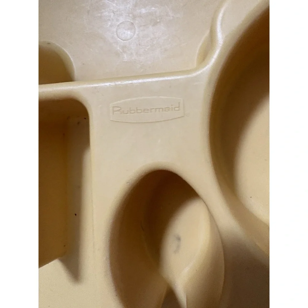 Vtg Rubbermaid‎ Gold Utensil Flatware Silverware Tray Drawer Organizer